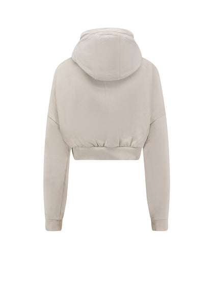 Cropped Full Zip cotton sweatshirt thumbnail