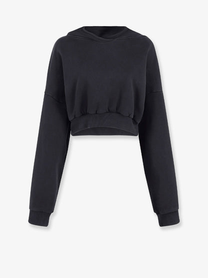Cropped cotton sweatshirt thumbnail