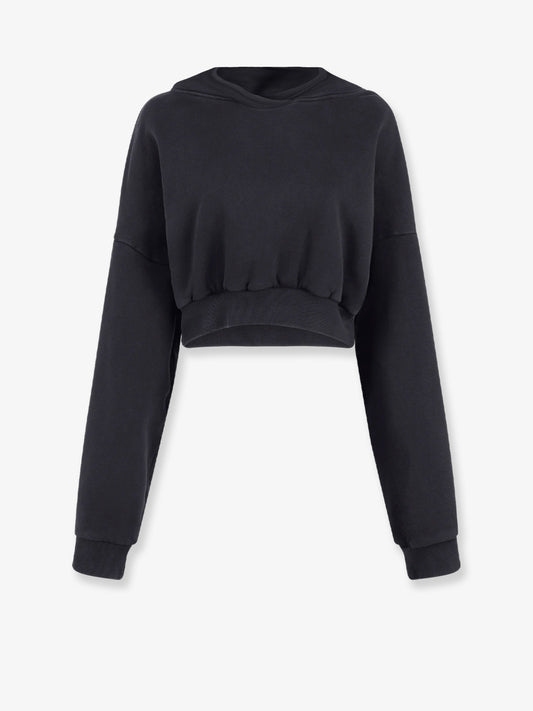 Cropped cotton sweatshirt