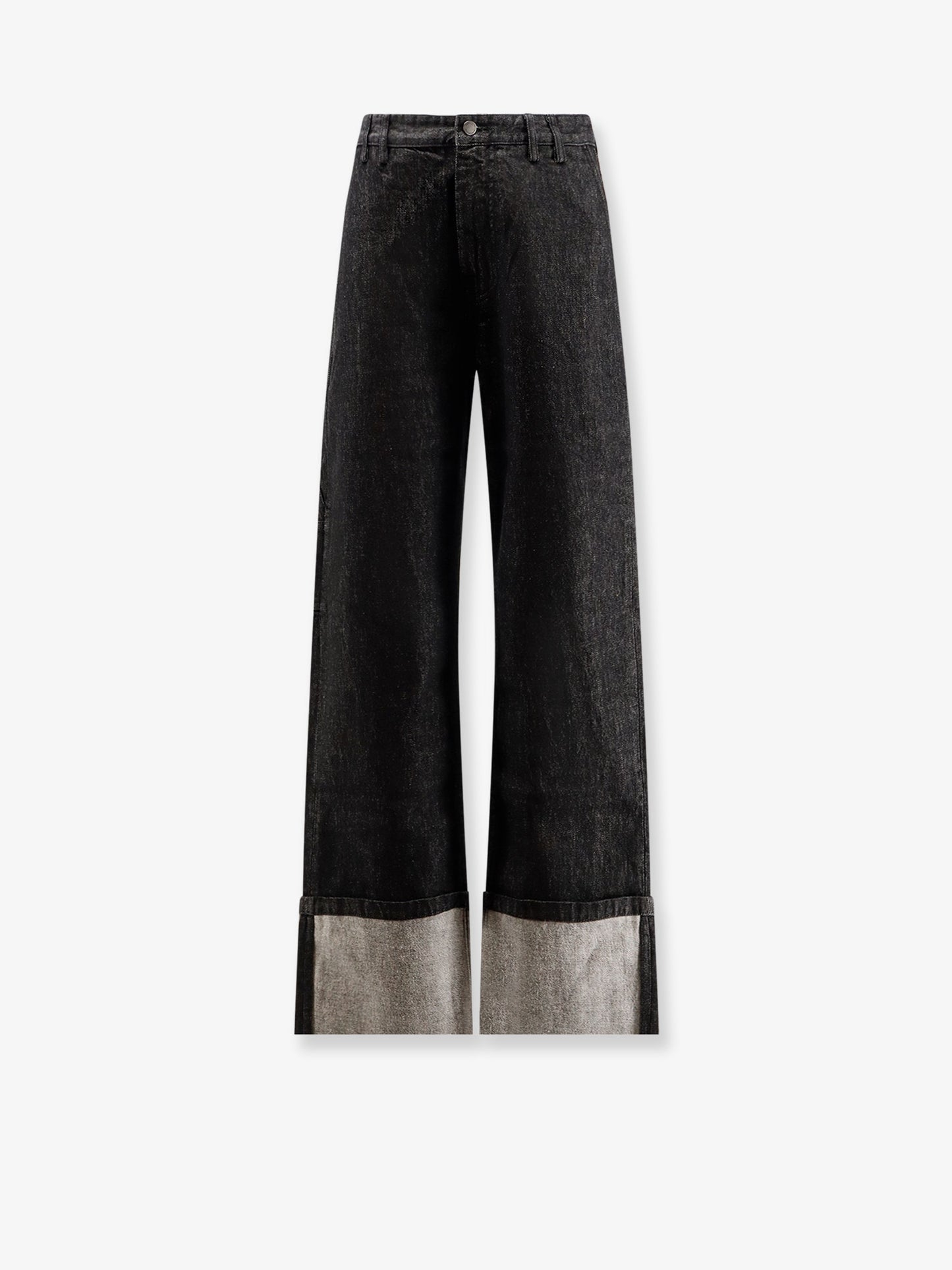 Cuff Raw cotton jeans