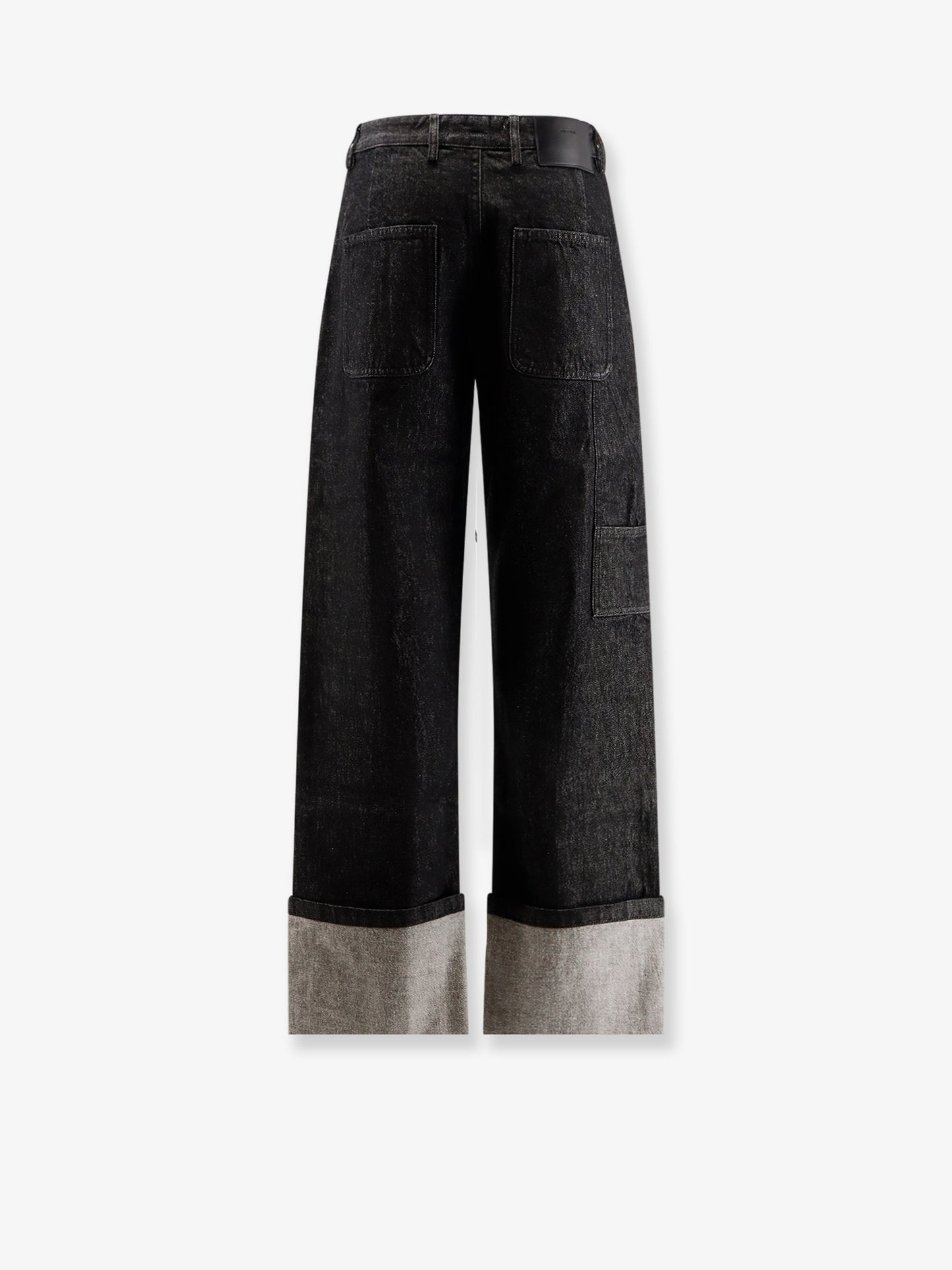 Cuff Raw cotton jeans