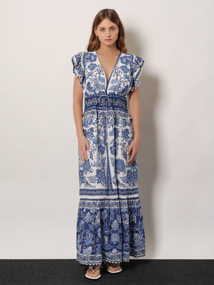 Shell Garden cotton long dress thumbnail