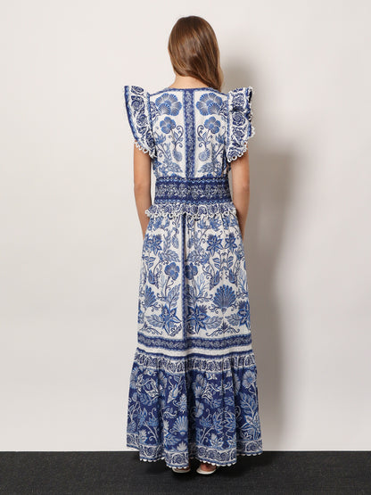 Shell Garden cotton long dress thumbnail