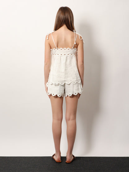 Top in lino traforato thumbnail