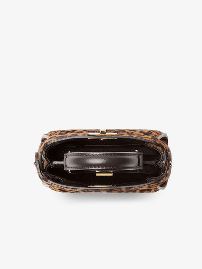 Nano Peekaboo shoulder bag with Fendi Leo print thumbnail