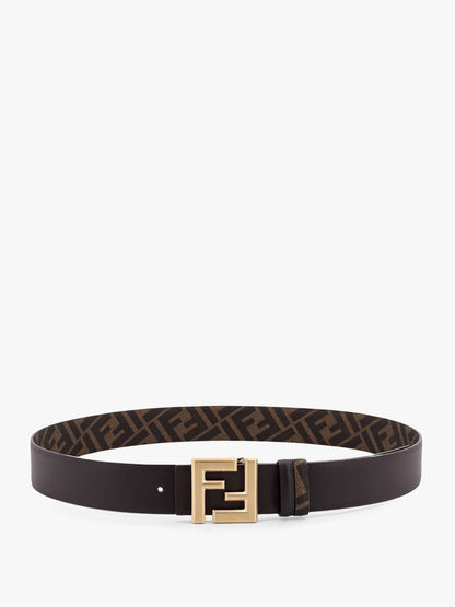 Squared FF reversible leather and FF canvas belt thumbnail