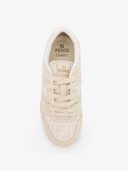 Fendi Match FF Jacquard and leather sneakers thumbnail