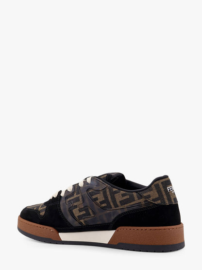 Fendi Match low-top FF jacquard fabric and suede sneakers thumbnail