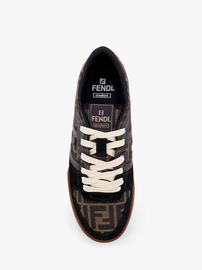 Fendi Match low-top FF jacquard fabric and suede sneakers thumbnail