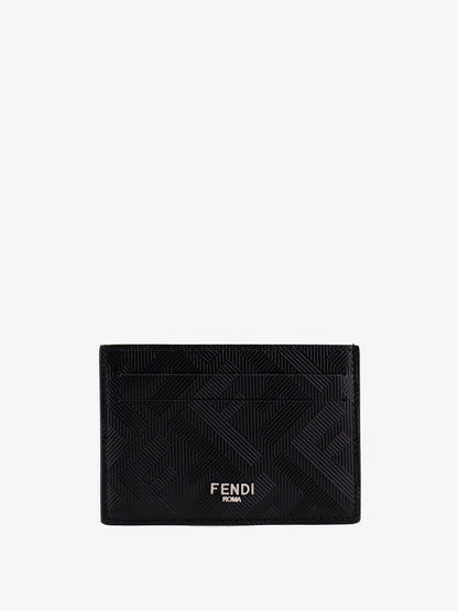 Leather cardholder with FF motif thumbnail