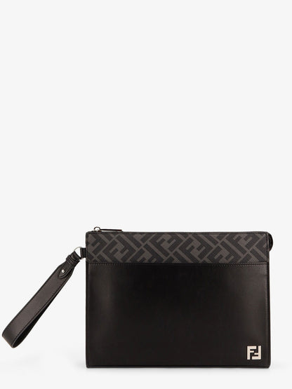 Squared FF leather clutch thumbnail