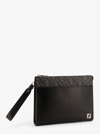 Squared FF leather clutch thumbnail