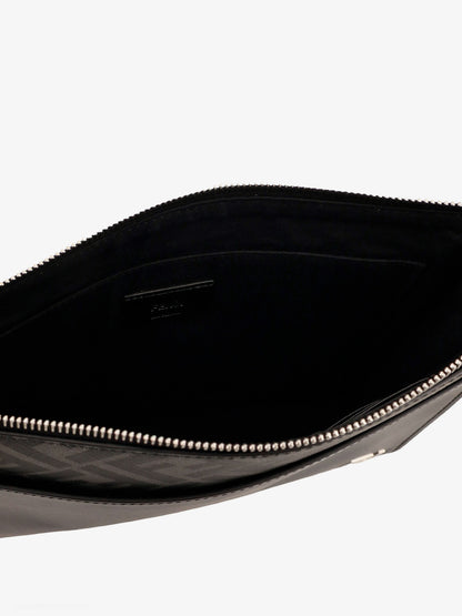 Squared FF leather clutch thumbnail