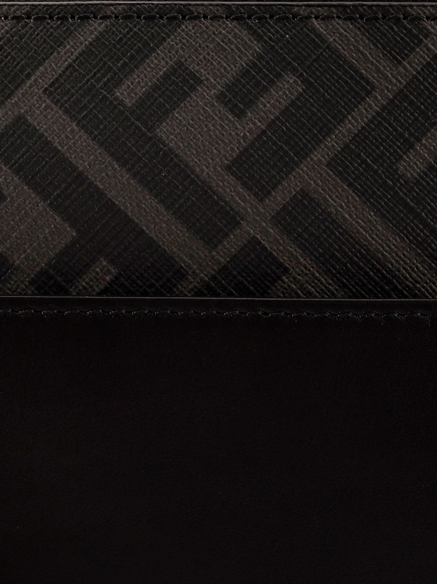 Squared FF leather clutch