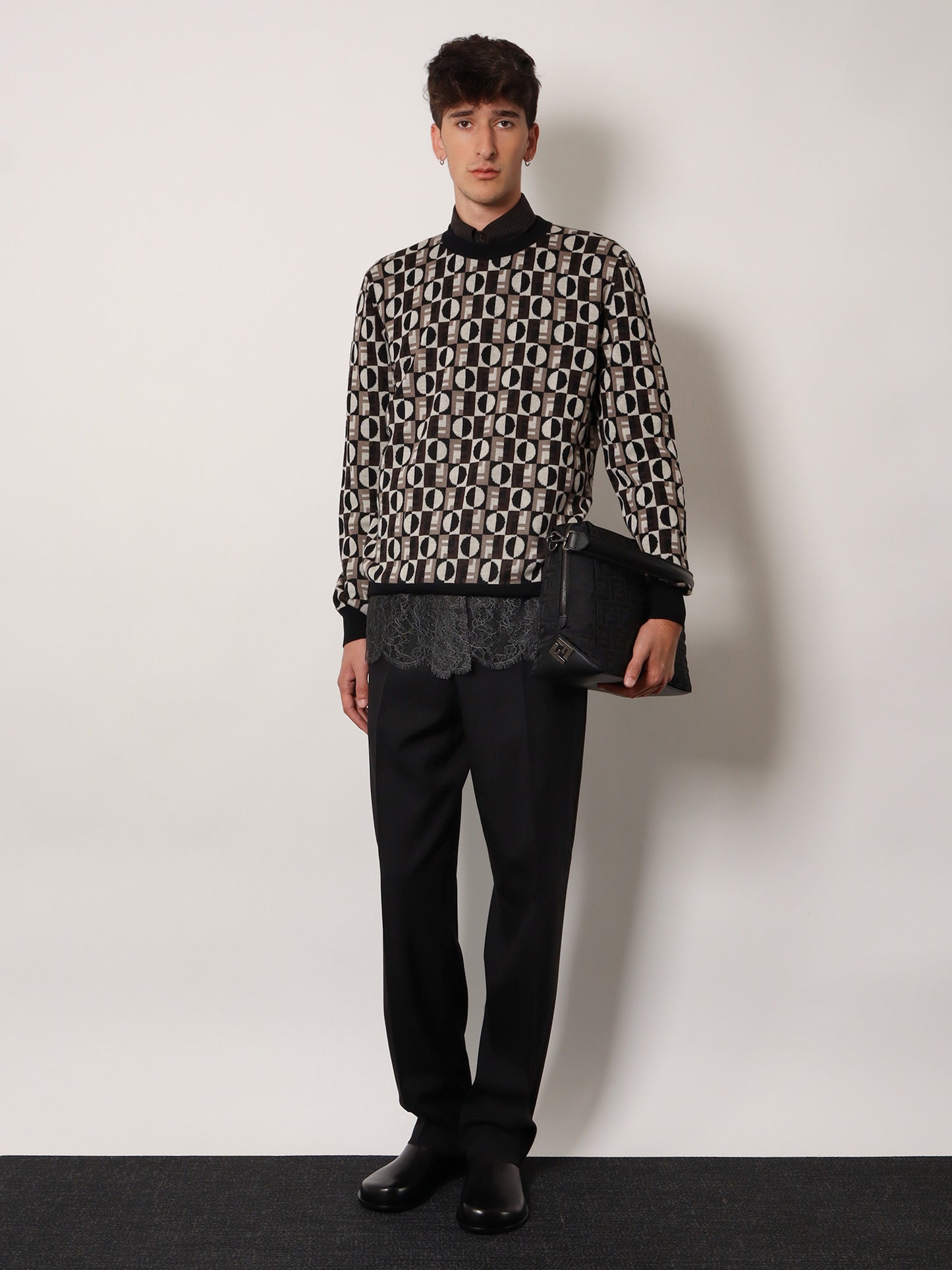 Fendi Lui Large FF nylon crossbody bag