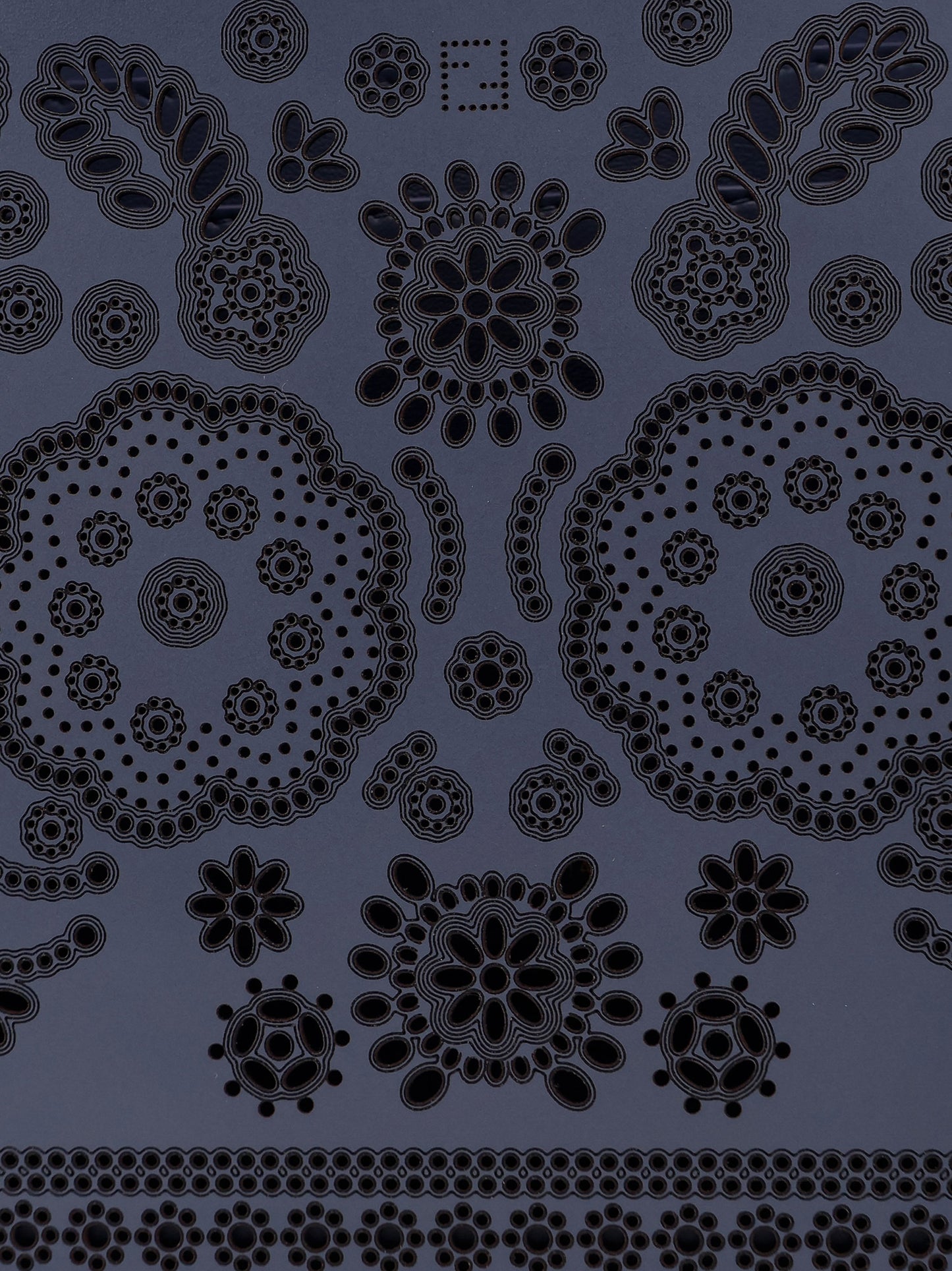 Peekaboo ISeeU Small leather shoulder bag with laser-cut Coral Bandana motif