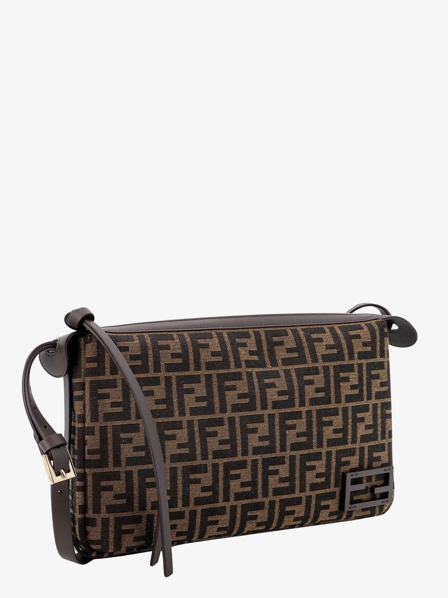 Simply Medium FF Jacquard Fabric crossbody bag