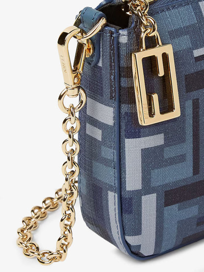 Pouch Baguette FF jacquard fabric shoulder bag thumbnail