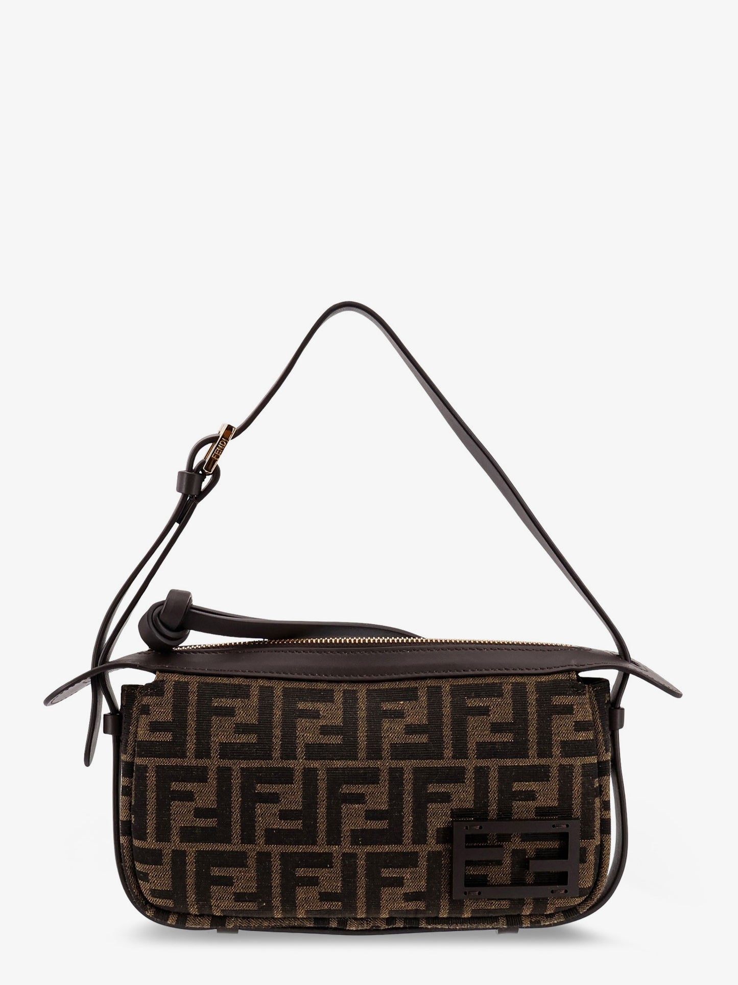 Simply Fendi Mini FFjacquard fabric shoulder bag