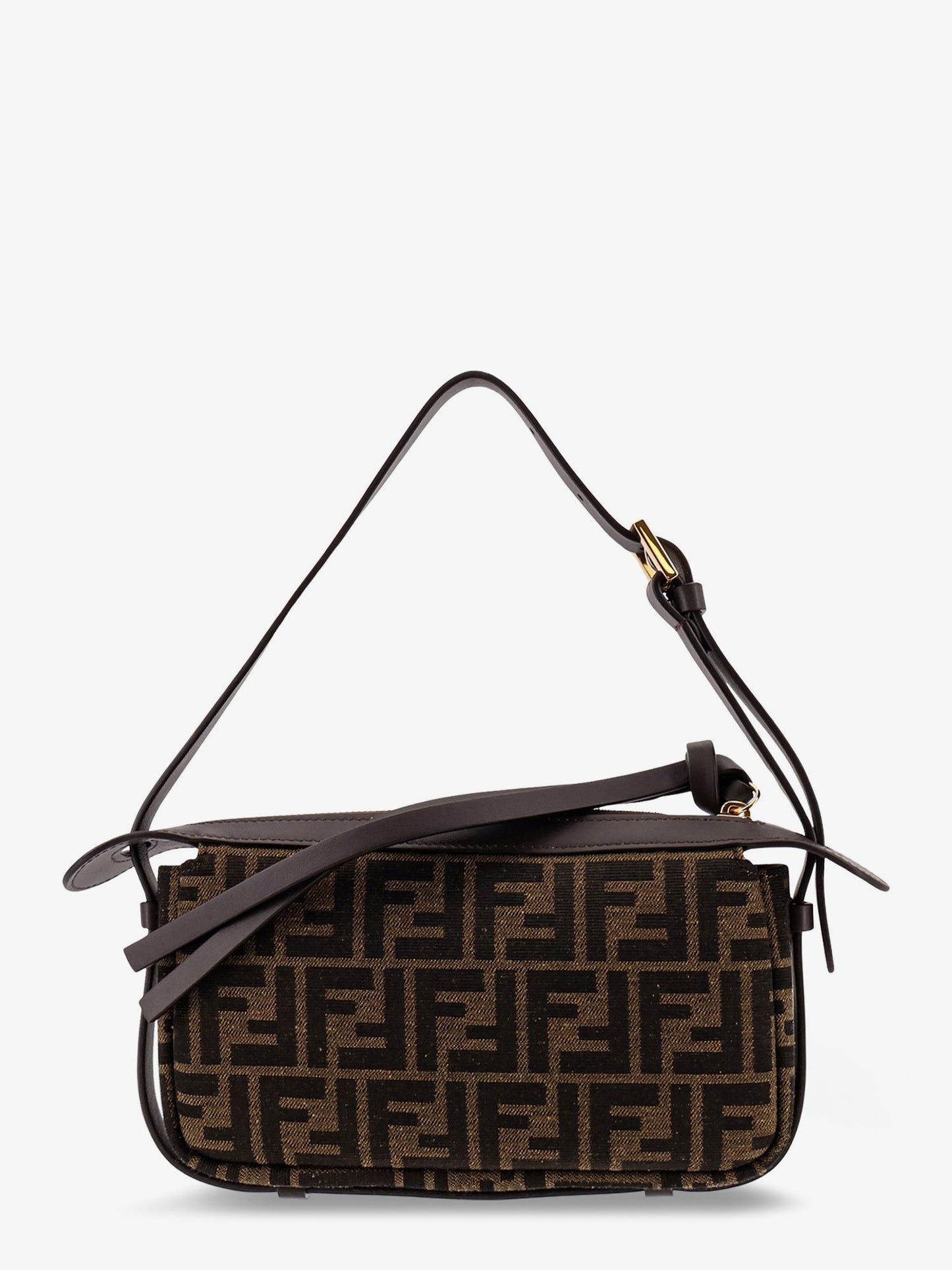 Simply Fendi Mini FFjacquard fabric shoulder bag