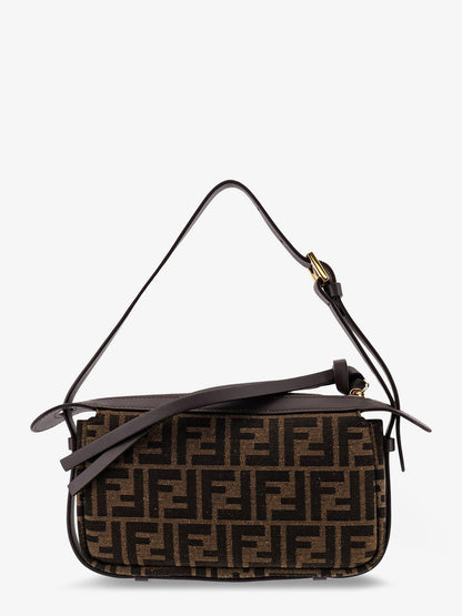 Simply Fendi Mini FFjacquard fabric shoulder bag thumbnail