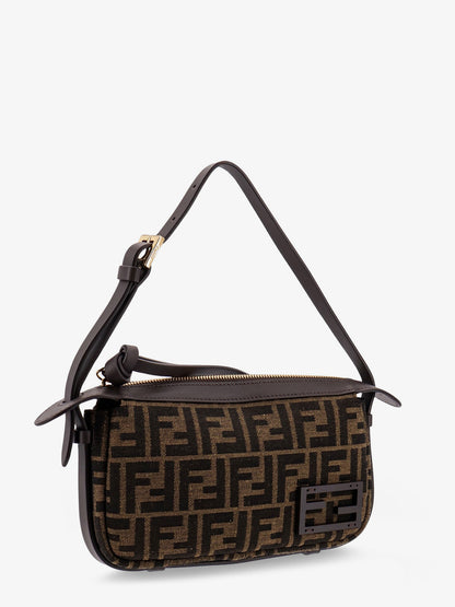 Simply Fendi Mini FFjacquard fabric shoulder bag thumbnail