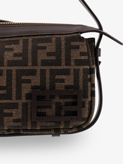 Simply Fendi Mini FFjacquard fabric shoulder bag thumbnail