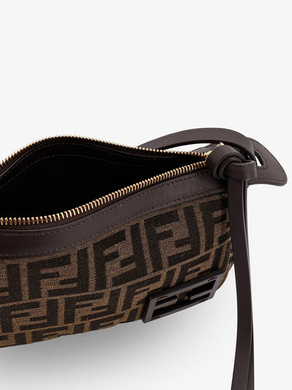 Simply Fendi Mini FFjacquard fabric shoulder bag thumbnail