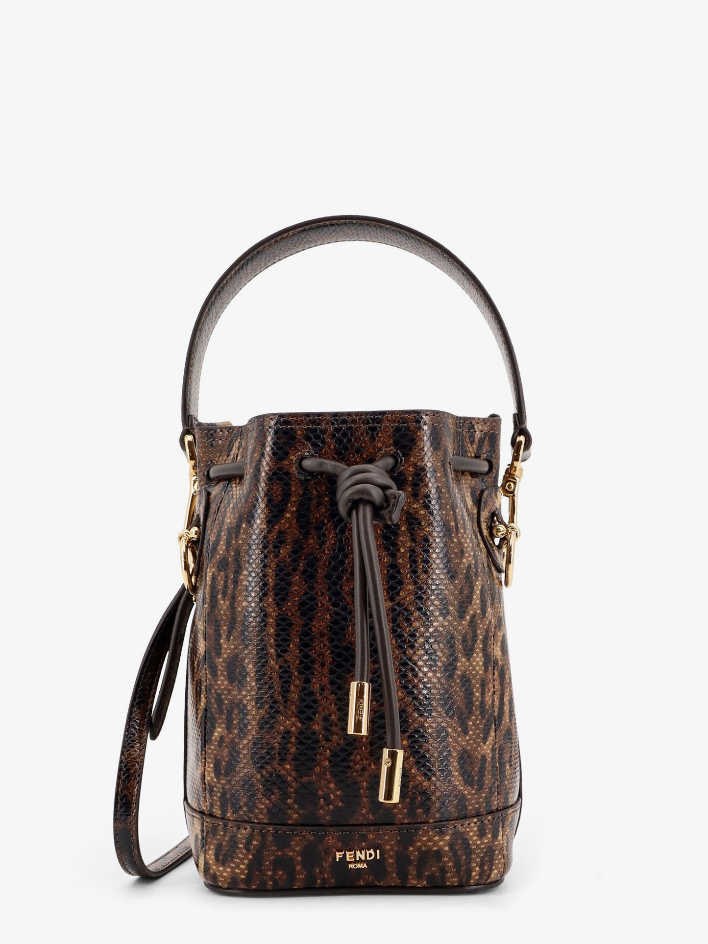Mini Mon Tresor bucket bag with Fendi Leo motif