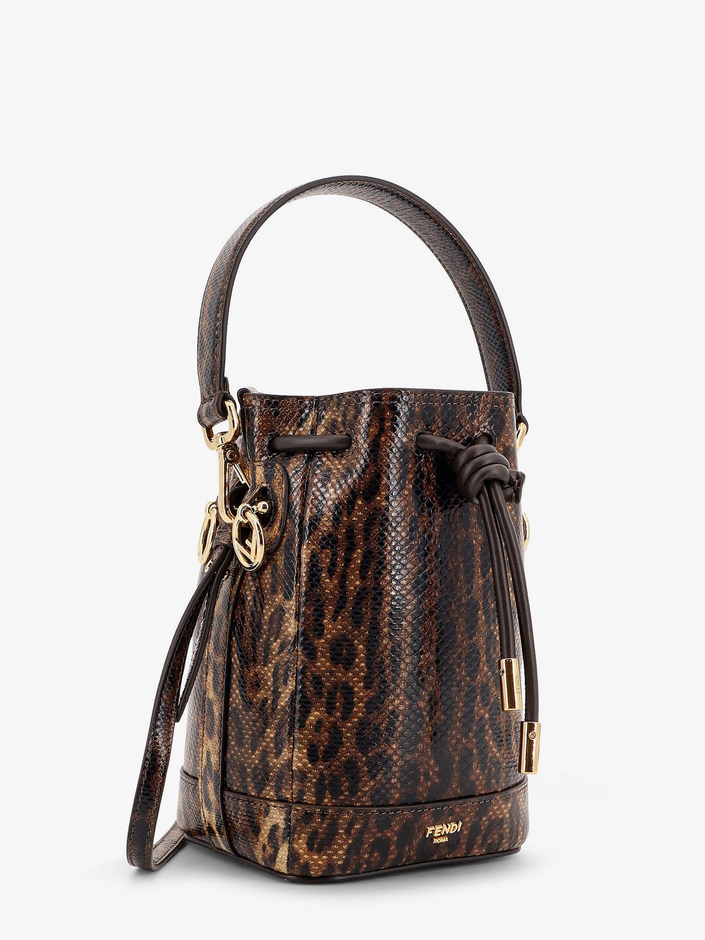Mini Mon Tresor bucket bag with Fendi Leo motif
