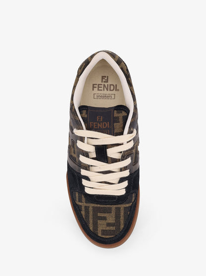 Sneakers Fendi Match in suede con inserti in tessuto FF jacquard thumbnail