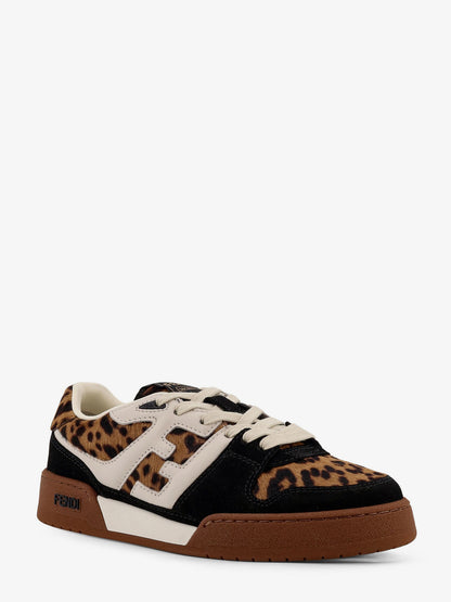 Sneakers low-top Fendi Match in suede e cavallino thumbnail