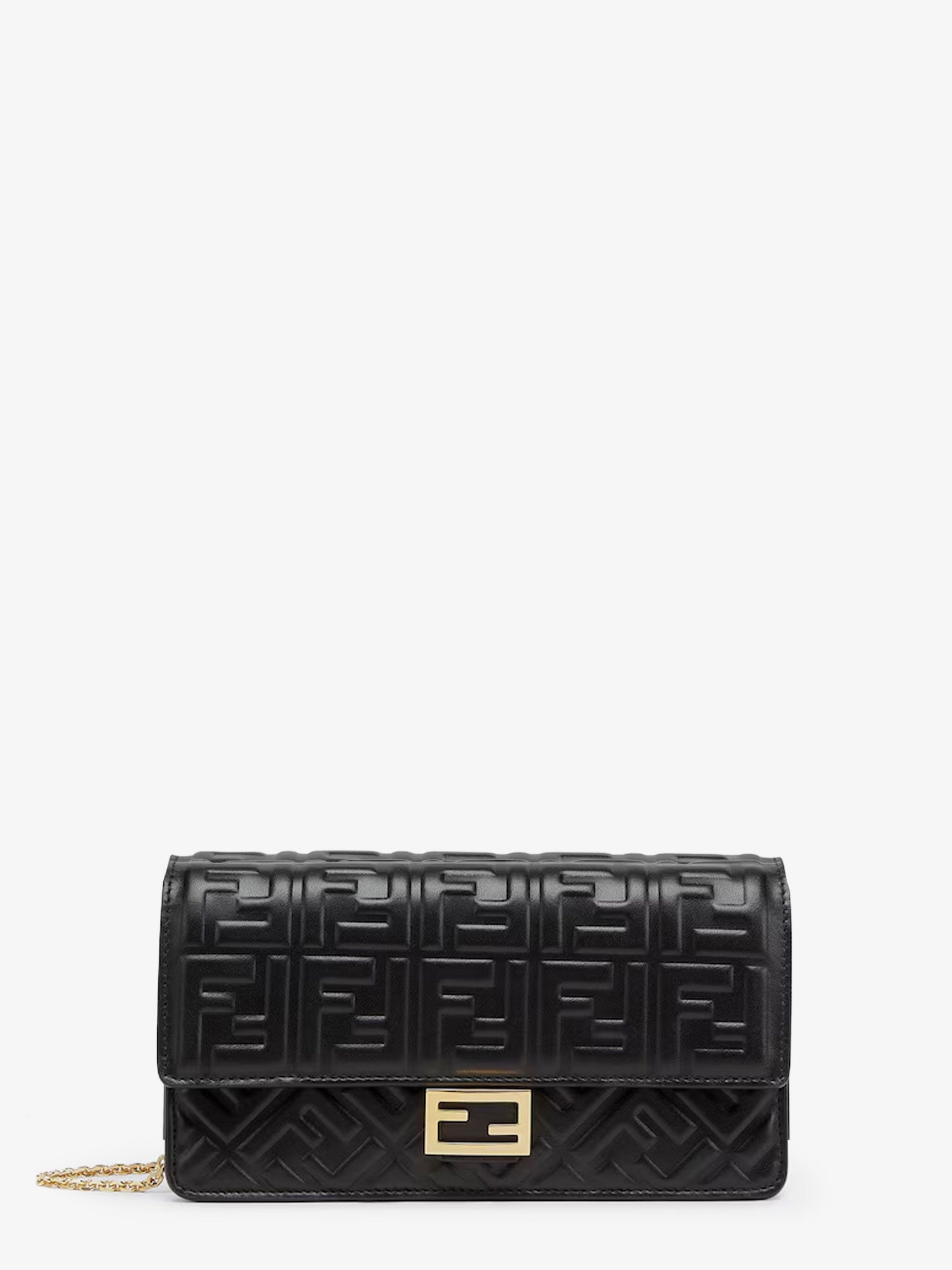 Wallet On Chain Baguette leather bag FENDI - Nugnes1920