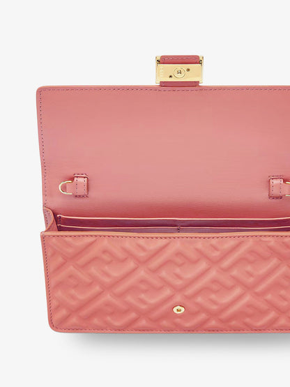 Wallet On Chain Baguette leather bag thumbnail