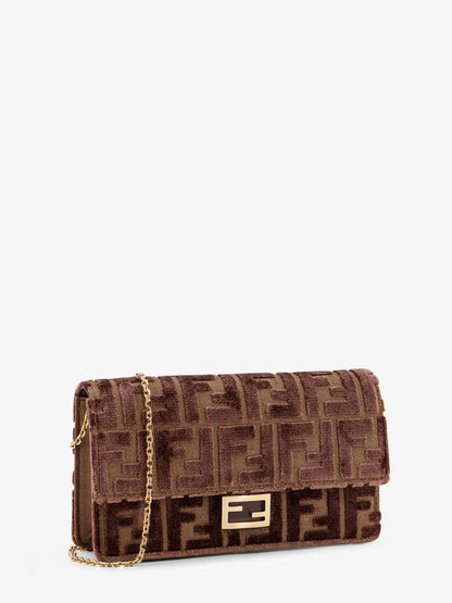 Wallet On Chain Baguette FF velvet jacquard bag thumbnail