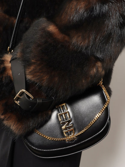 Borsa a tracolla Wallet on Chain Fendigraphy in pelle thumbnail