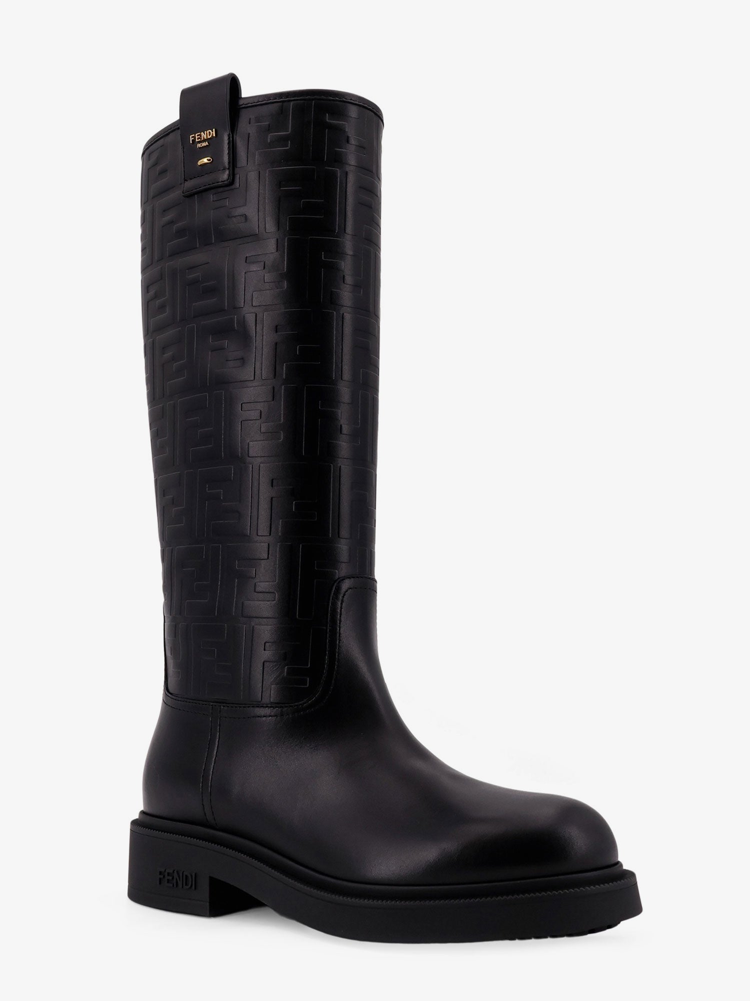 FENDI ロングブーツ　レザー　フェンディ　ブラック Fendi Filo leather boots FENDI - Nugnes1920