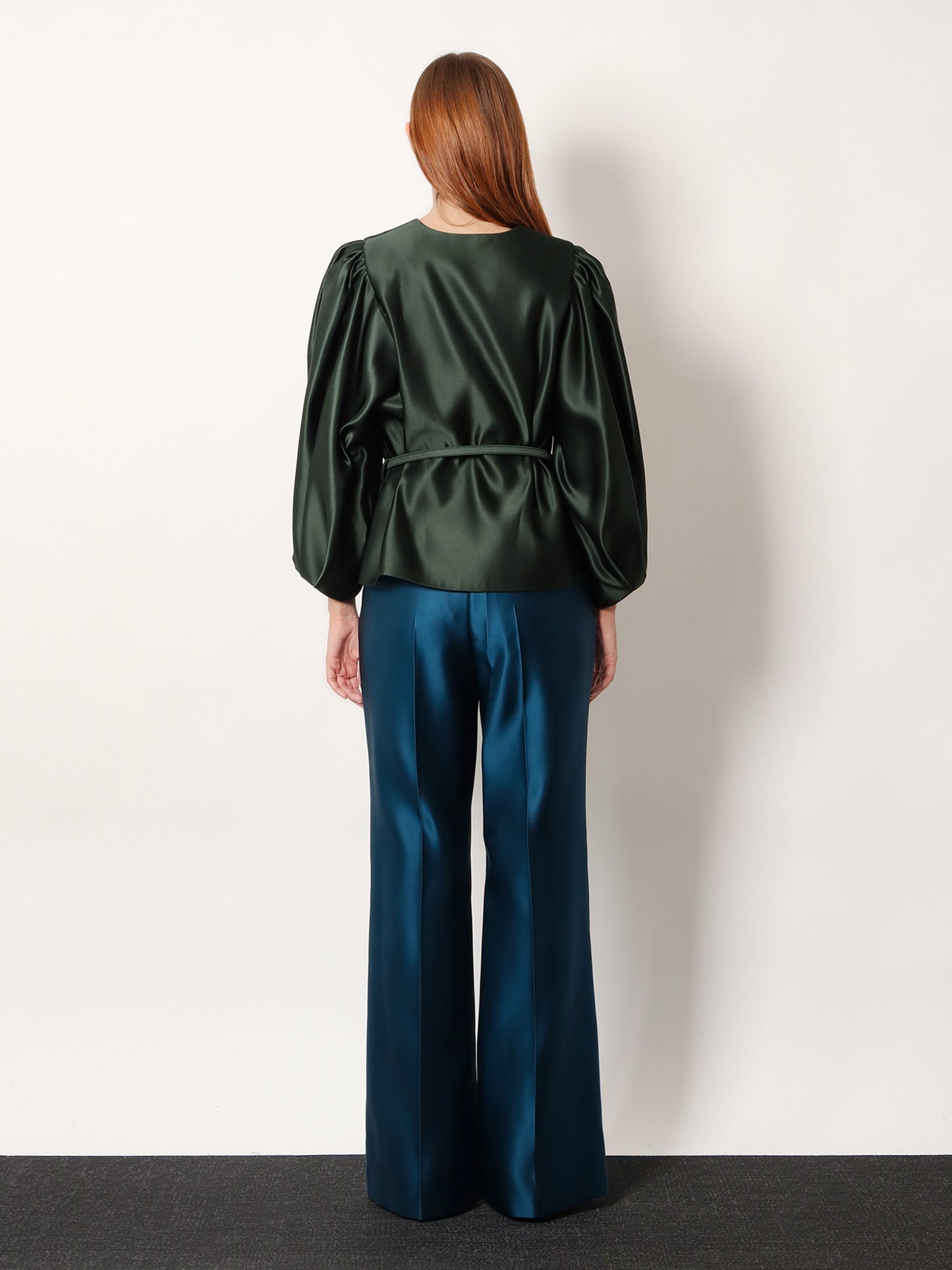Silk duchesse blazer