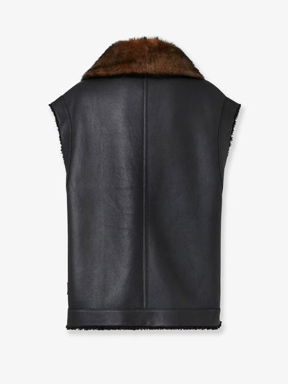 Sleeveless sheepskin jacket thumbnail