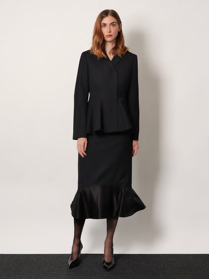 Grain de pouder wool skirt thumbnail