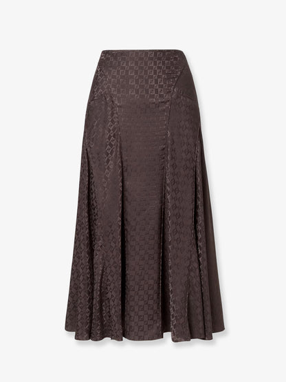 Midi FF jacquard silk skirt thumbnail