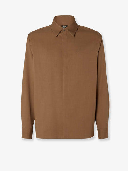 Wool gabardine shirt thumbnail