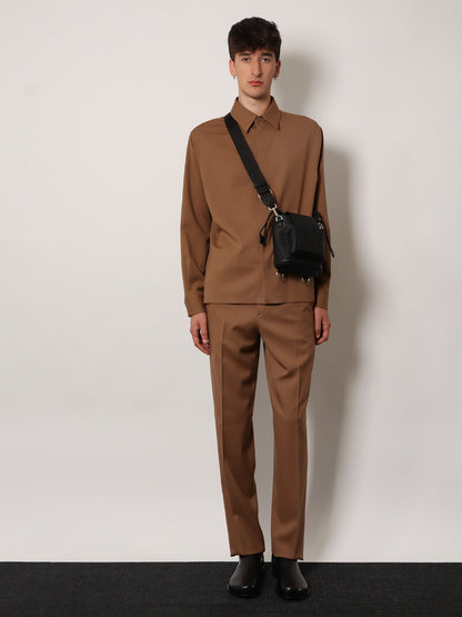 Wool gabardine shirt thumbnail