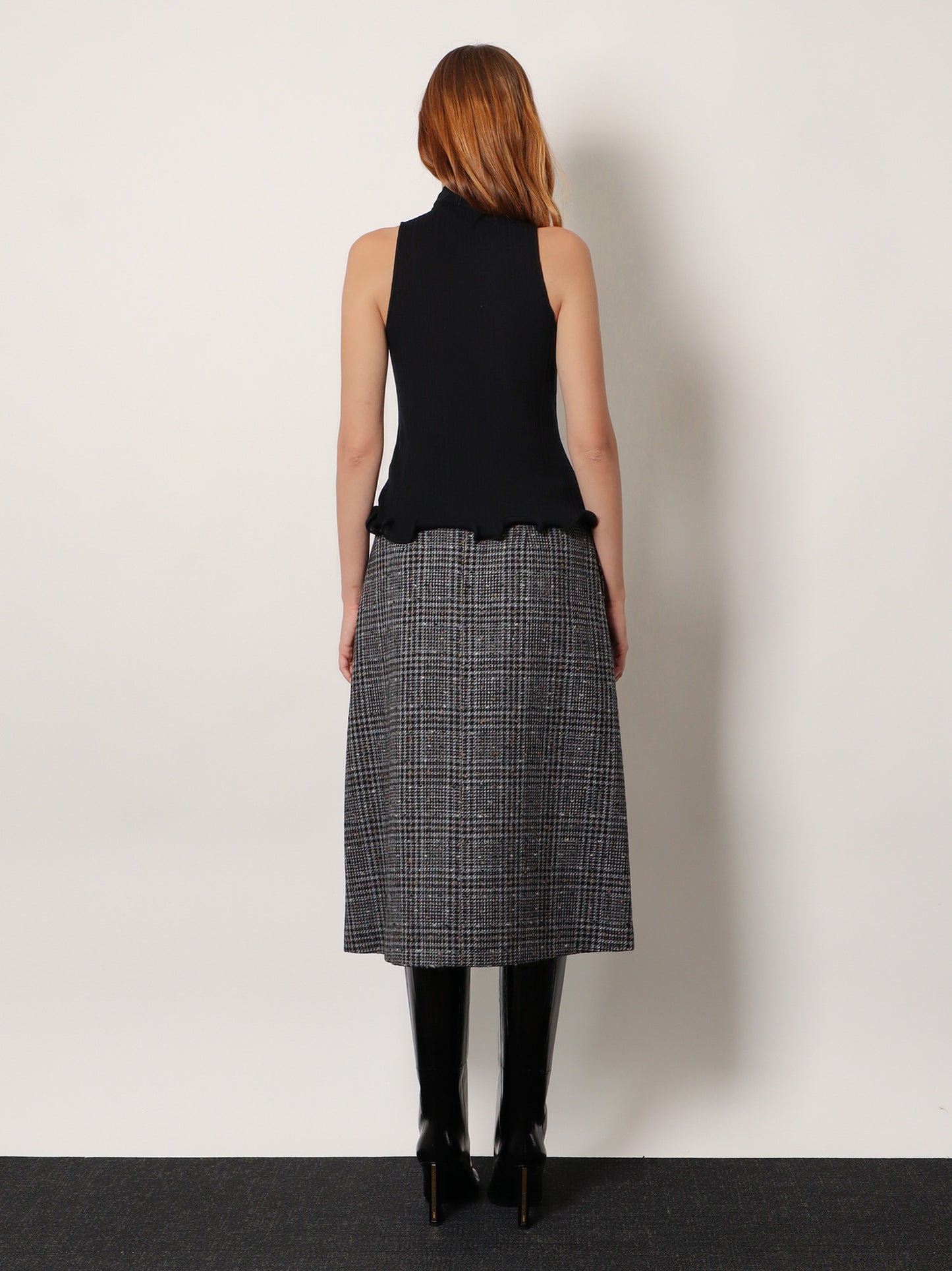 Ribbed virgin wool top