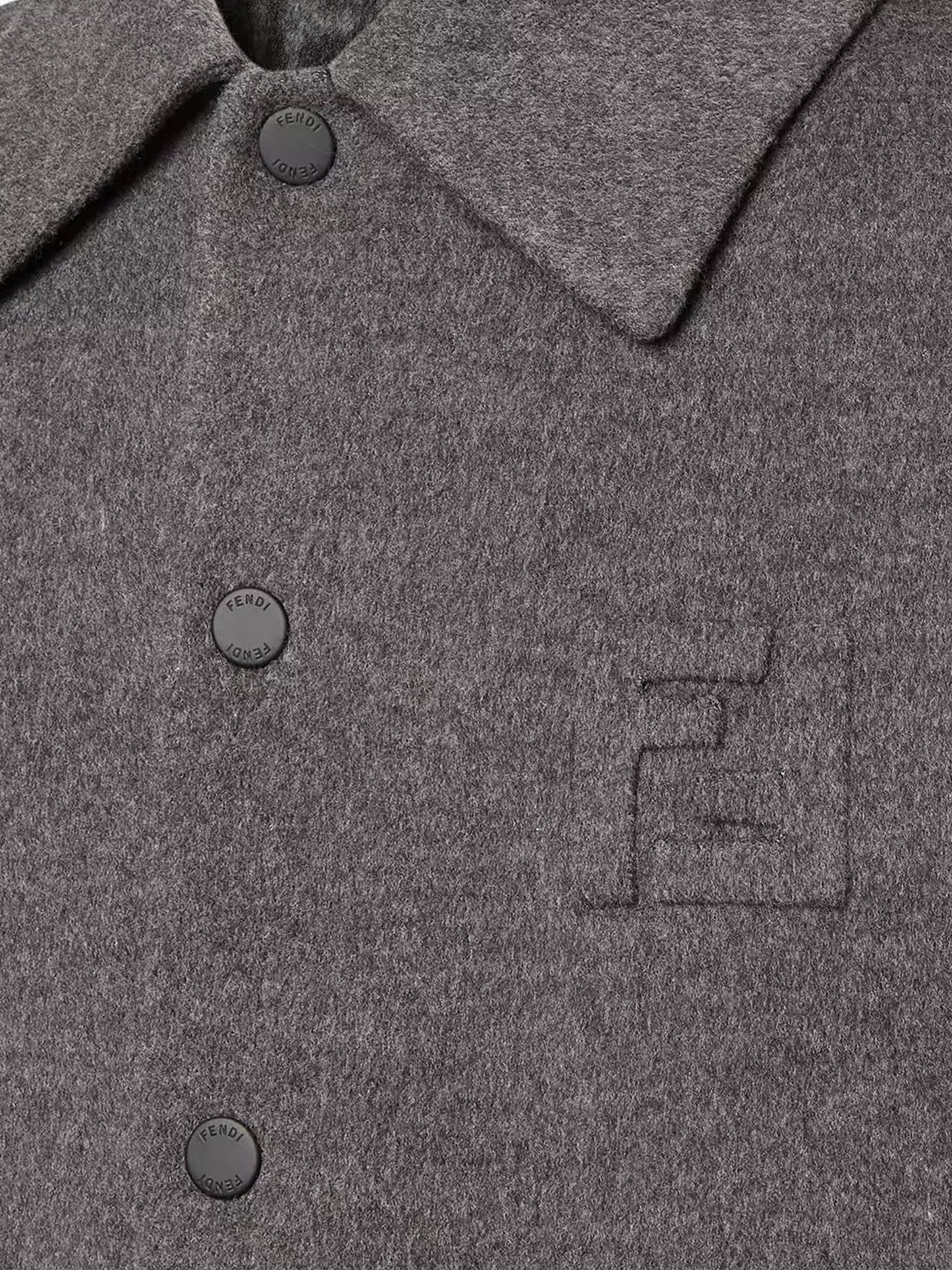 Double wool jacket with FF detail