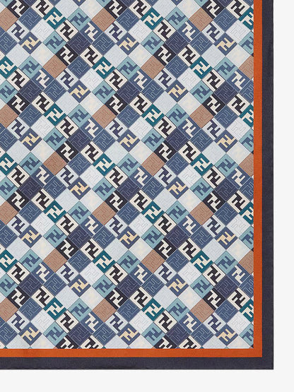 Foulard in seta con lofo FF all-over thumbnail