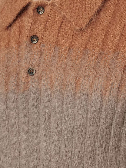Dégradé mohair and wool polo shirt thumbnail