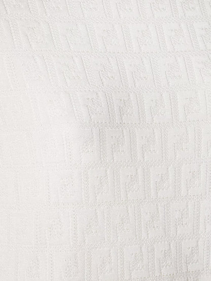 Cotton blend T-shirt with all-over FF logo thumbnail