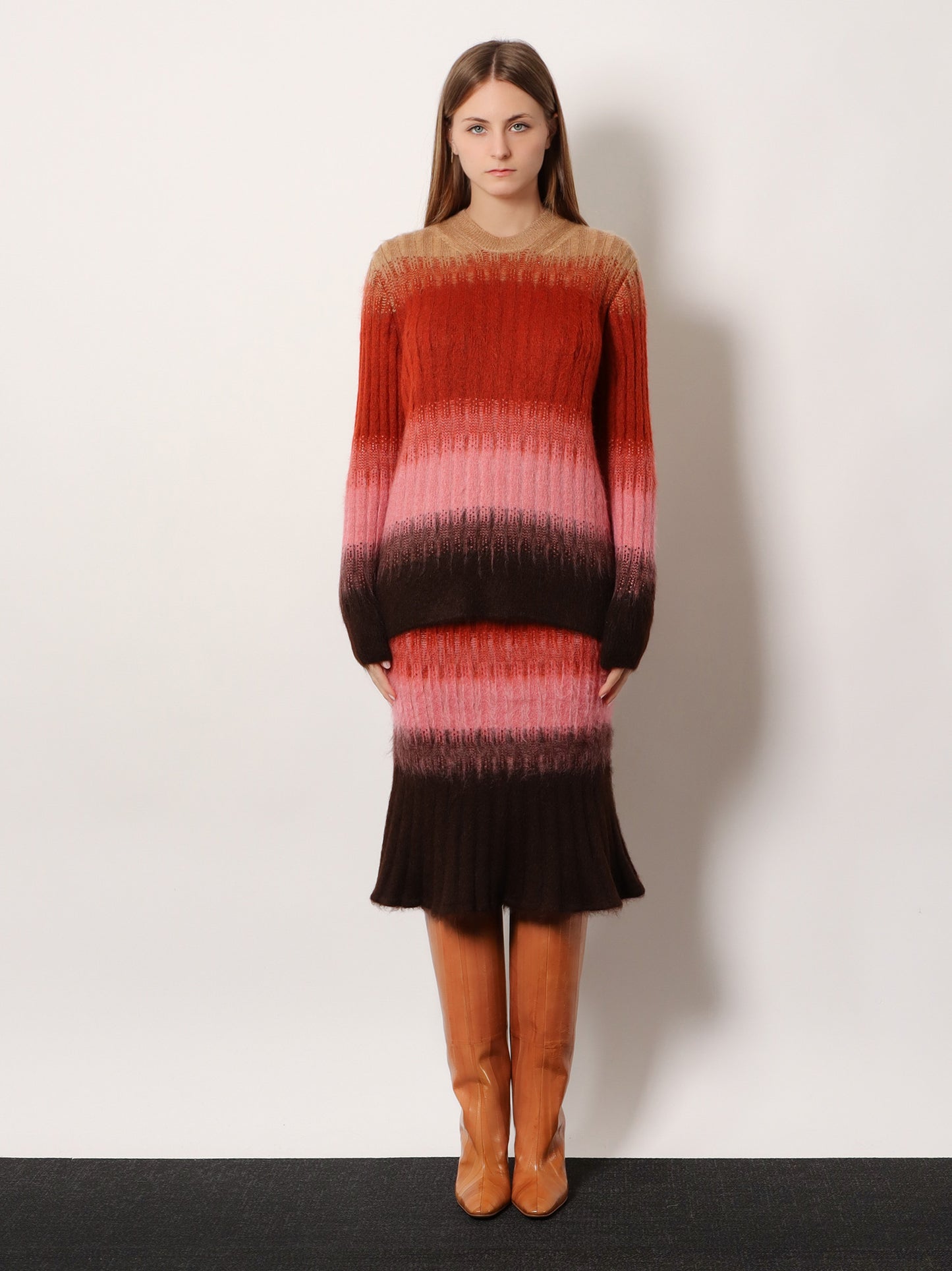 Mohair and wool blend sweater