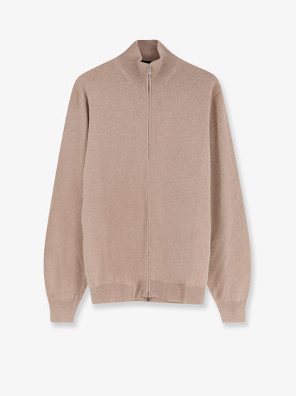 Superfine merino wool and cashmere cardigan thumbnail